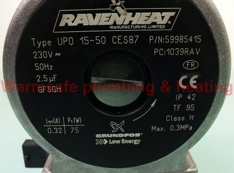 Ravenheat 0009CIR06005/0 pump 1"