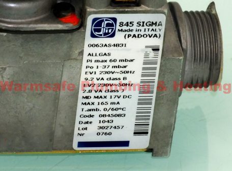 Ideal 172611 gas valve