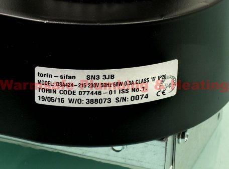 POWRMATIC NVX1050EXH EXHAUST FLUE FAN NVX 10-50 TORIN 077446 DSA 424-215